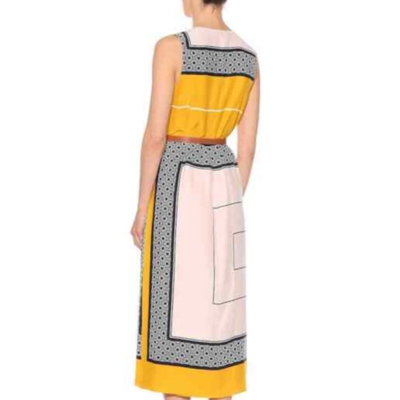 TORY BURCH CLARICE WRAP DRESS, Silk HICKS 3 - Picture 3 of 6